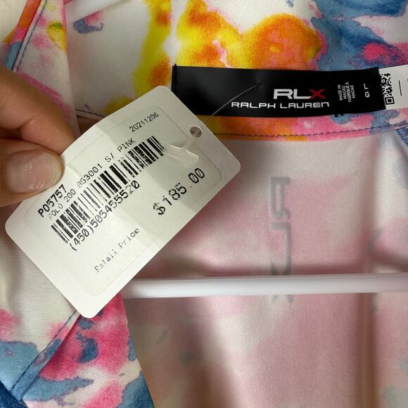 NWT RLX Ralph Lauren‎ Women's Stretch Quarter-Zip Jersey Pullover Sandy Lane XL - Picture 3 of 9